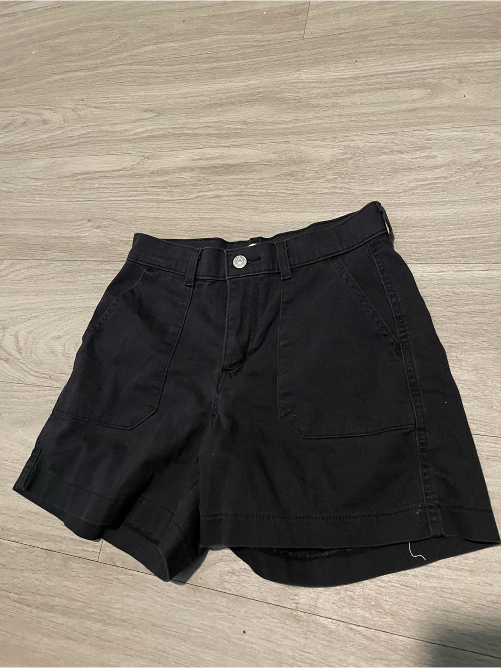 Levi's Black High-Rise Jean Shorts
